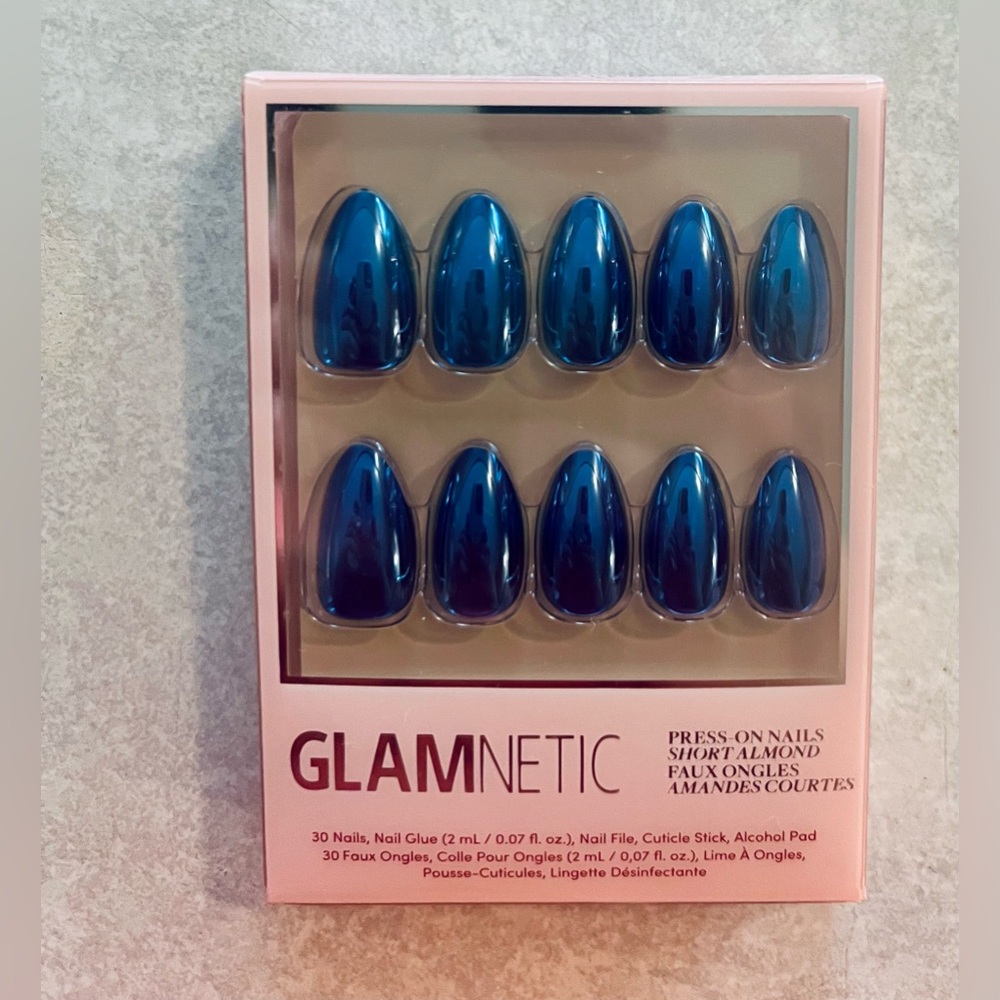 Glamnetic Steel Blue 💙 Press-On Nails